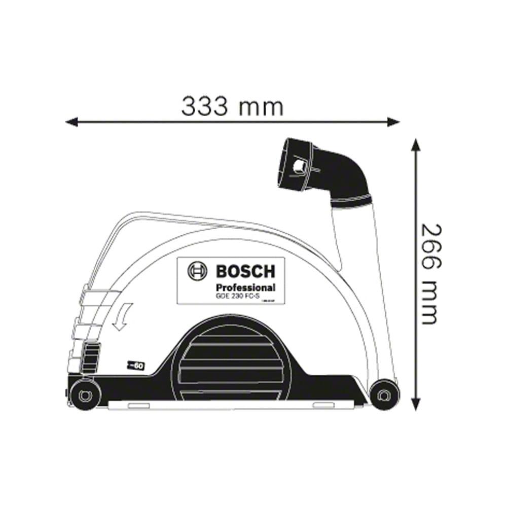 SISTEMA DE ASPIRACIÓN POLVO BOSCH GDE 230 FC-T PARA ESMERIL - 5