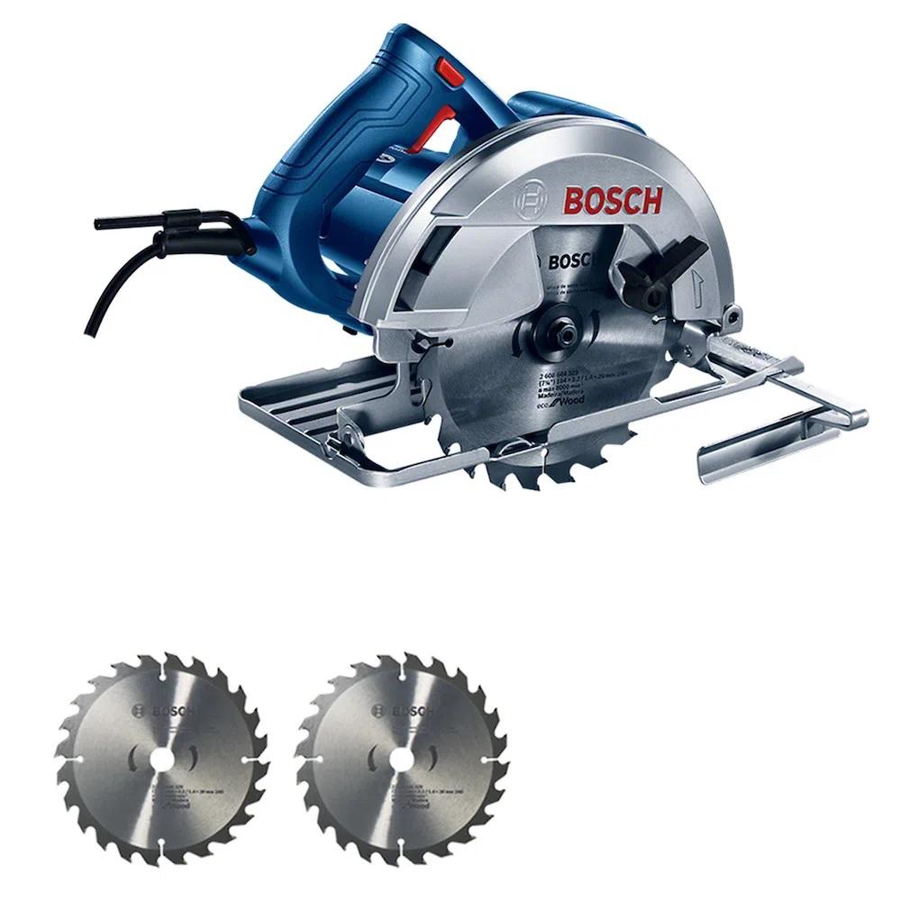 SIERRA CIRCULAR BOSCH 7' GKS 150 INCLUYE 2 DISCOS - 1
