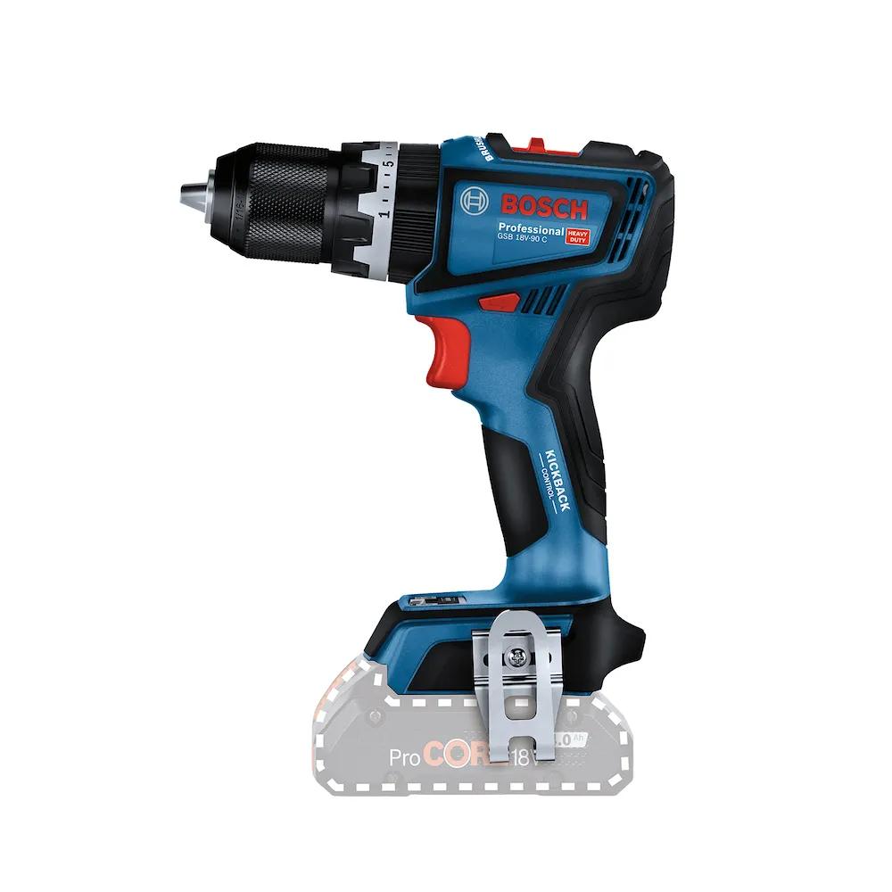 TALADRO PERCUTOR ATORNILLADOR BOSCH GSB 18V-90C 18V BRUSHLESS (SIN BATERÍA) - 1