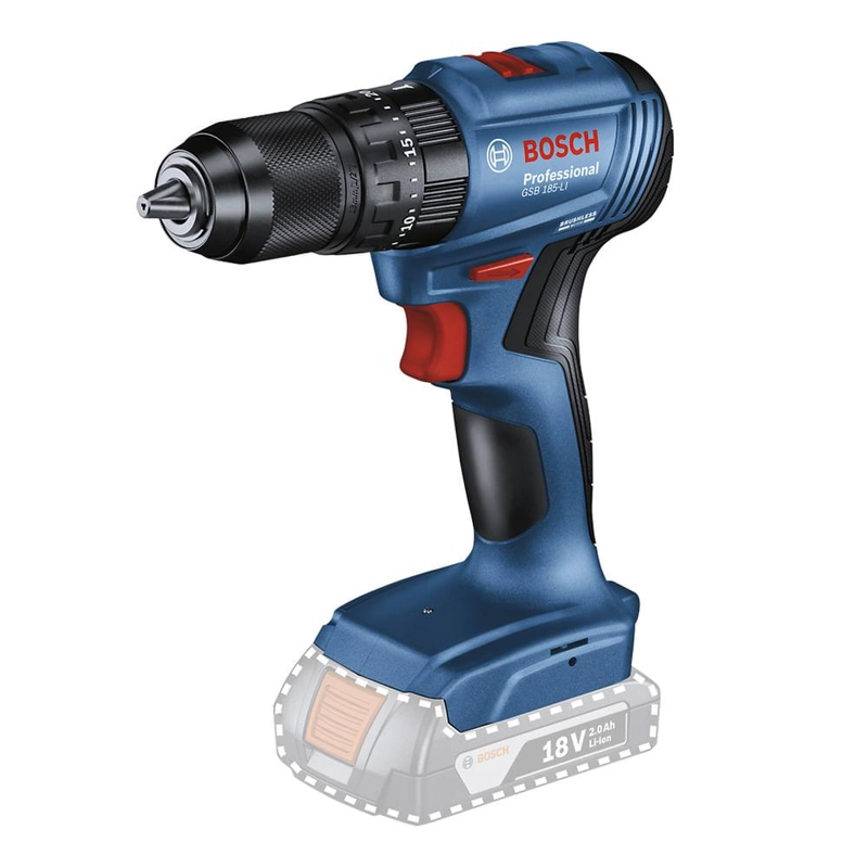 TALADRO PERCUTOR BOSCH GSB 185 LI 18V BRUSHLESS - 1