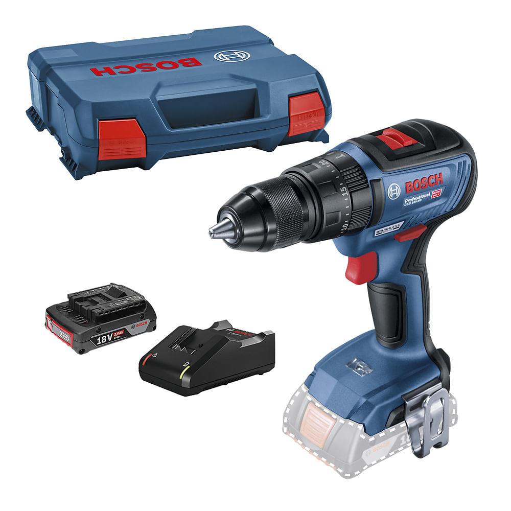 TALADRO PERCUTOR ATORNILLADOR BOSCH 18V-50 +BAT +CARG - 1