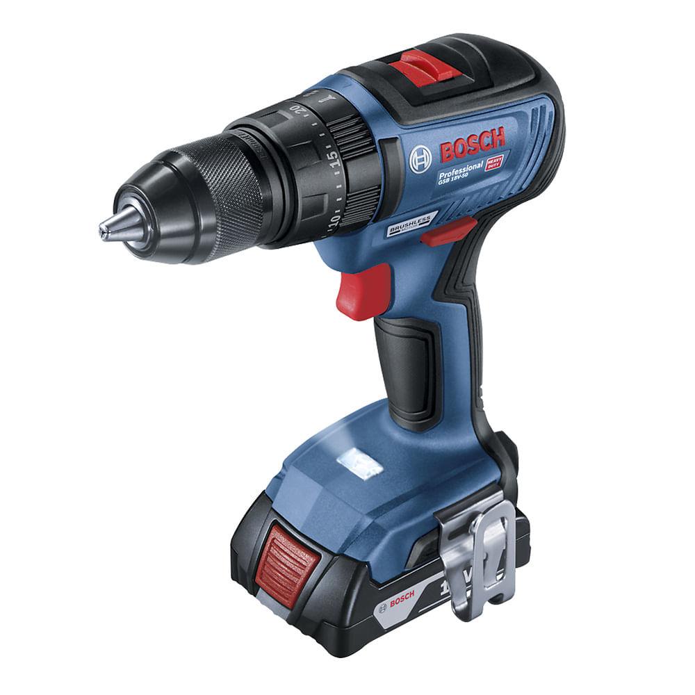 TALADRO PERCUTOR ATORNILLADOR BOSCH 18V-50 +BAT +CARG - 2