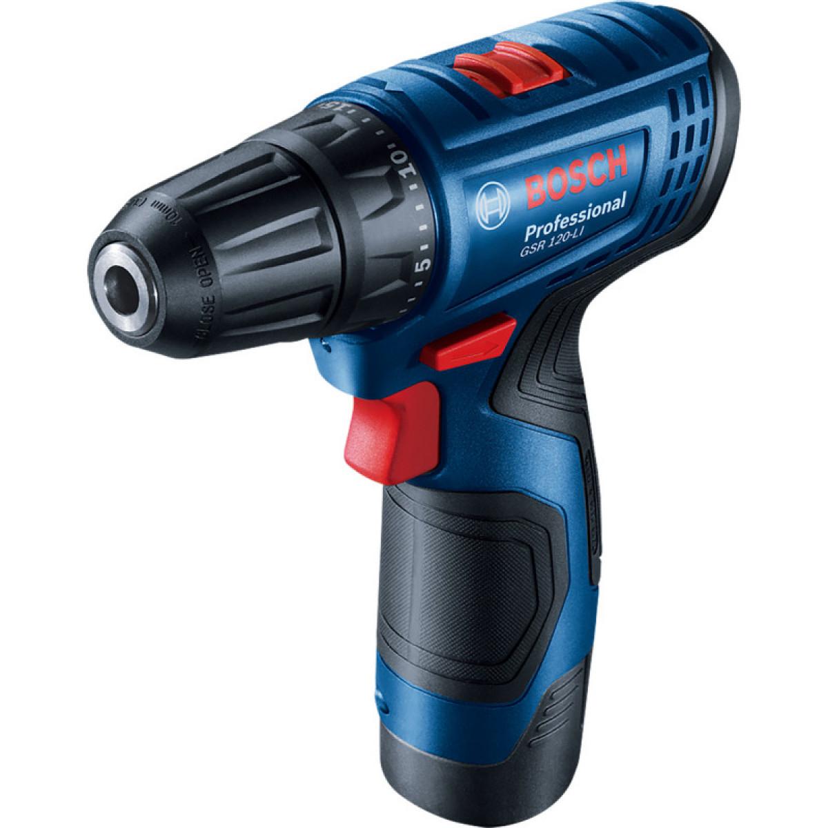 TALADRO ATORNILLADOR GSR 120-LI PROF + CARG GAL 12V-20 + MALETÍN + 1 BAT GBA 12V 2.0AH - 1