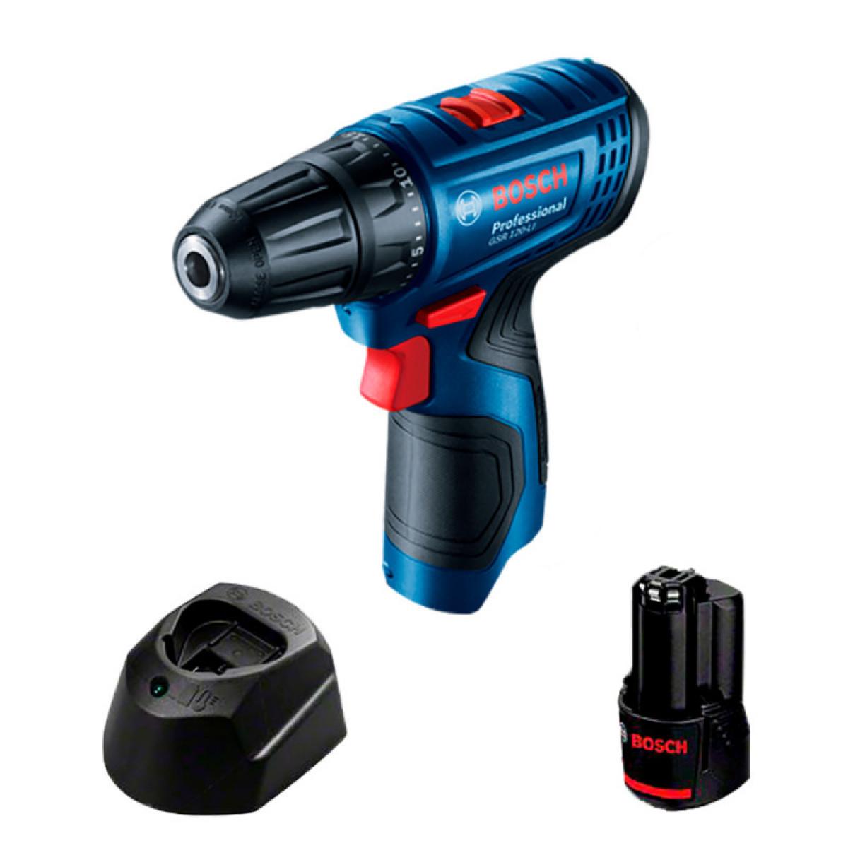 TALADRO ATORNILLADOR GSR 120-LI PROF + CARG GAL 12V-20 + MALETÍN + 1 BAT GBA 12V 2.0AH - 2
