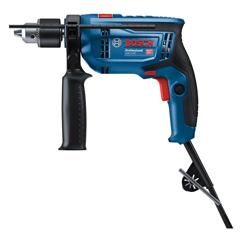 TALADRO PERCUTOR ATORNILLADOR BOSCH GSB 13 RE 650W + 23 ACC - 3
