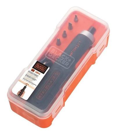 ATORNILLADOR BLACK & DECKER INALÁMBRICO BD40K4-LA 4V + 4 ACC. +USB - 3