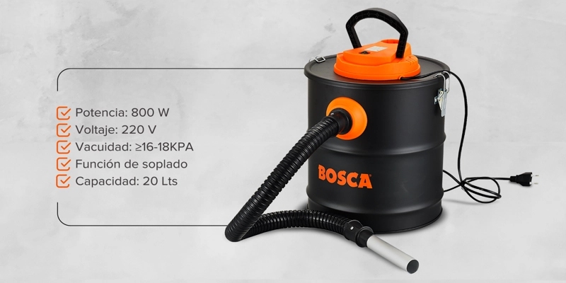 ASPIRADORA BOSCA 800W CENIZAS AVC1811 / 20L - 4