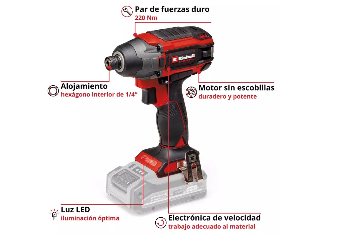 ATORNILLADOR IMPACTO EINHELL TP-CI 18V/220 LI-BL SOLO 18V - 9