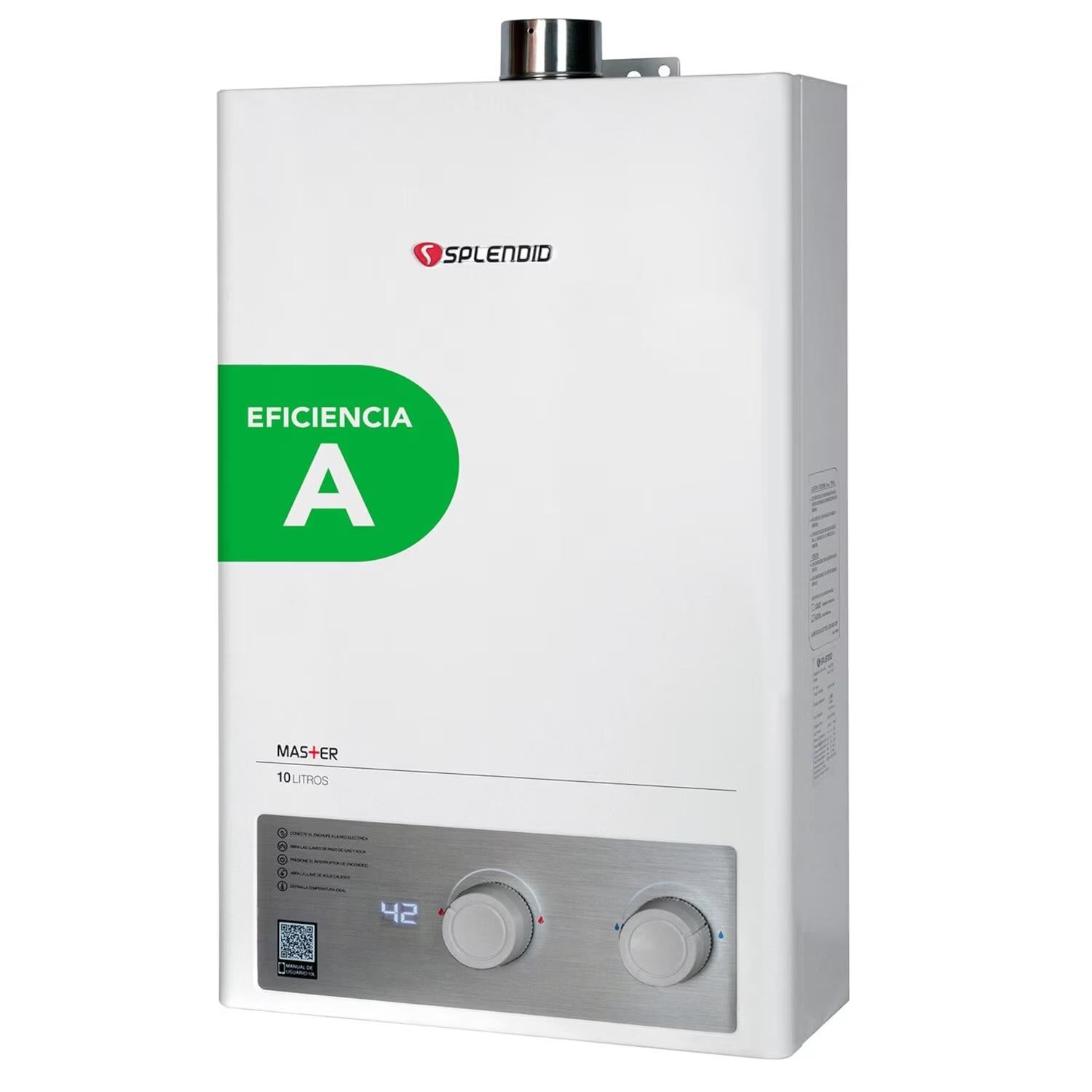 CALEFON SPLENDID IONIZ. MASTER TIRO FORZADO GAS NATURAL 10L - 4