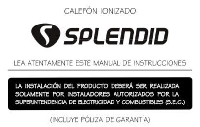CALEFONT SPLENDID GAS LICUADO MASTER TIRO NATURAL 13L - 6