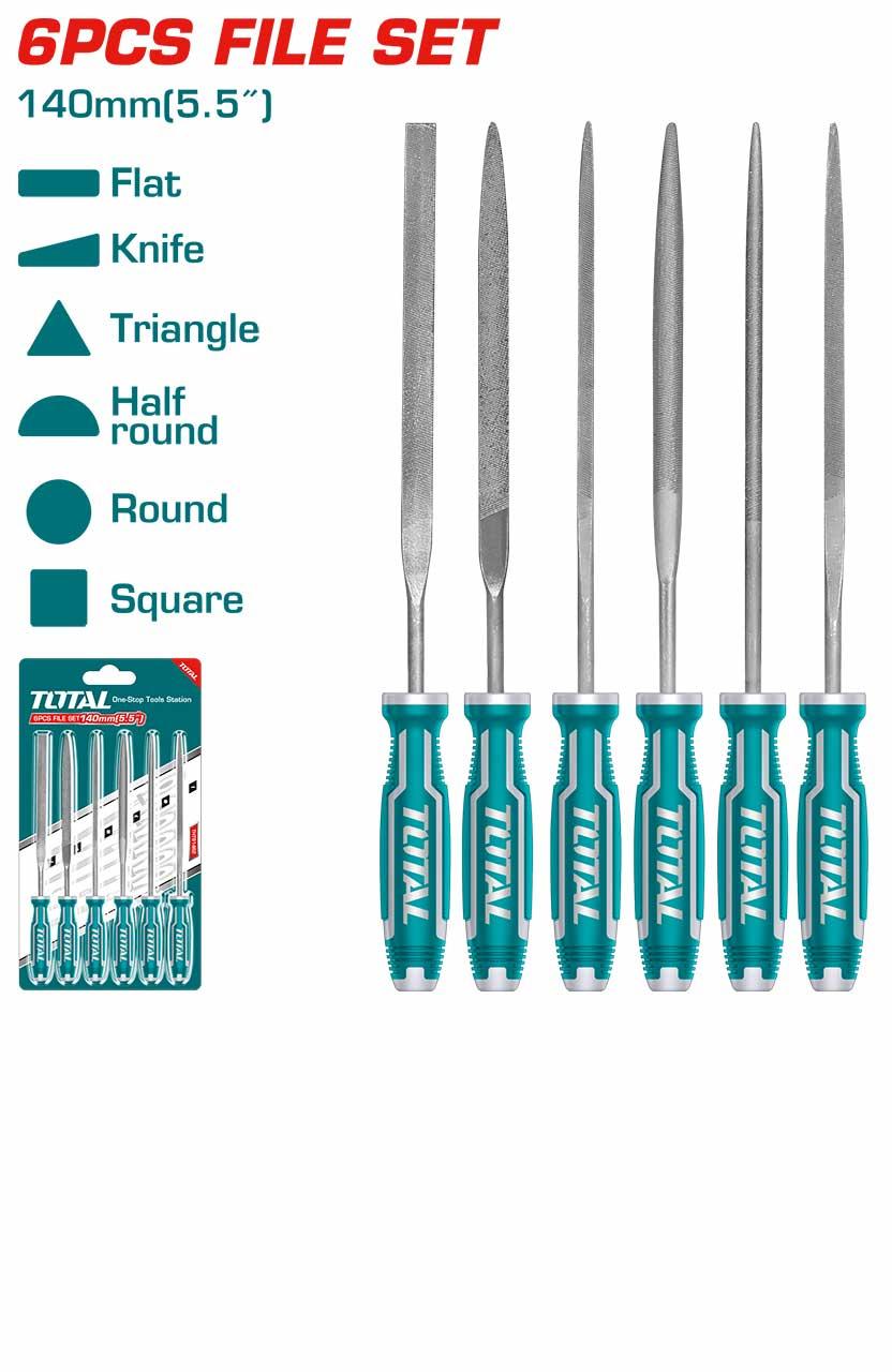 SET LIMAS TOTAL TOOLS THT91462 3MMX140MM 6 PIEZAS - 2