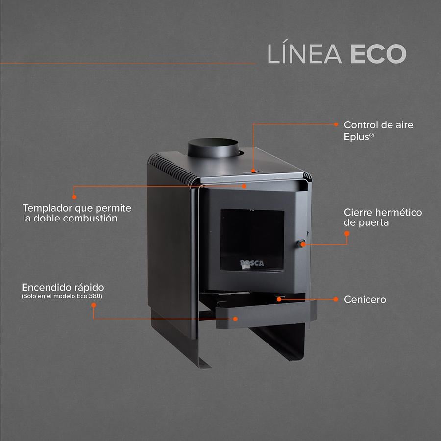 CALEFACTOR BOSCA A LEÑA ECO 380 - 7