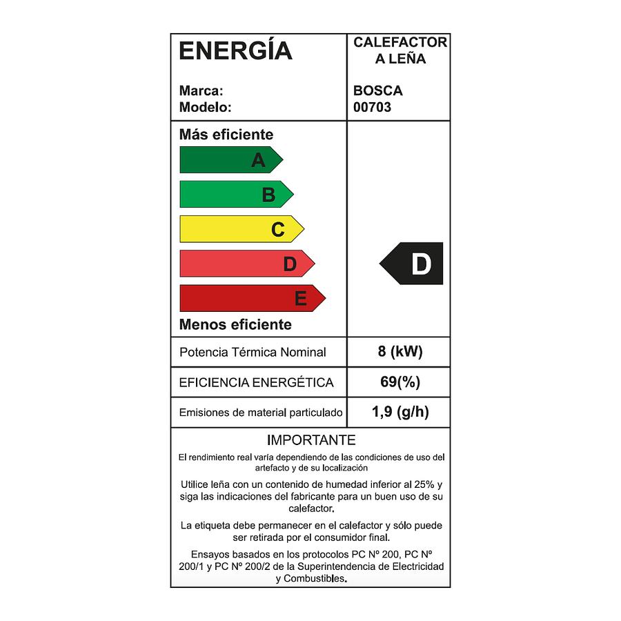 CALEFACTOR BOSCA A LEÑA MULT. 350 - 7