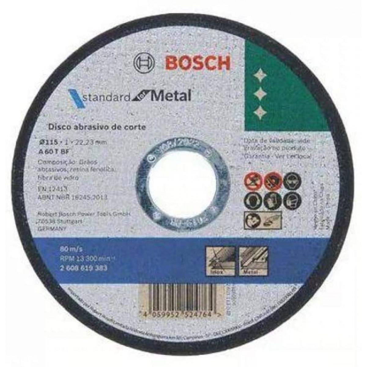 DISCO CORTE INOX FINO STANDARD 4.1/2 BOSCH (9383) - 1