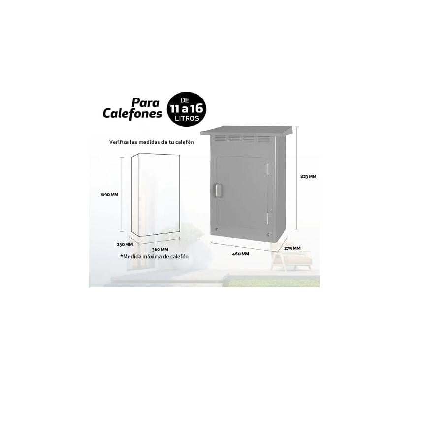 GABINETE PARA CALEFON SPLENDID 11LT A 16LT - 2