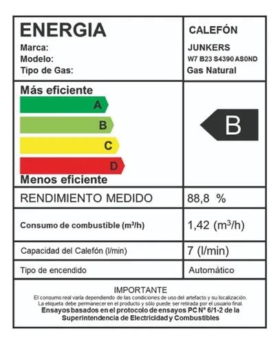 CALEFON JUNKERS GAS LICUADO 7 L. IONIZADO HYDROSENSE W7B31 - 6
