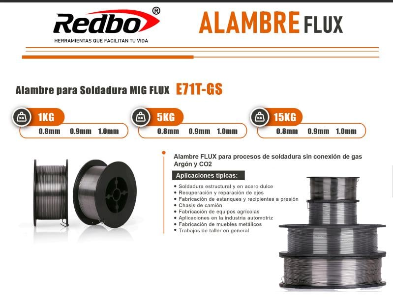 ALAMBRE MIG REDBO ROLLO DE 1 KILO E0002 - 2