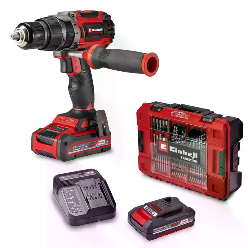 TALADRO EINHELL TP-CD 18/70 + 1 BAT 2 A + 1 BAT 3 A + 70 ACC - 1