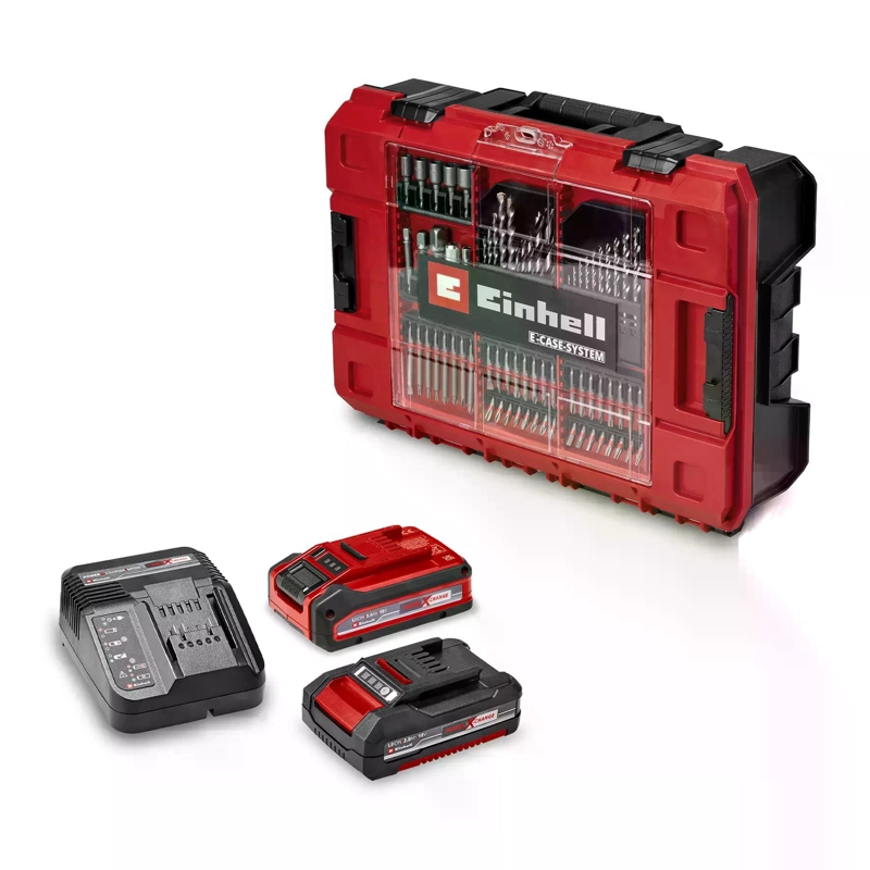 TALADRO EINHELL TP-CD 18/70 + 1 BAT 2 A + 1 BAT 3 A + 70 ACC - 3
