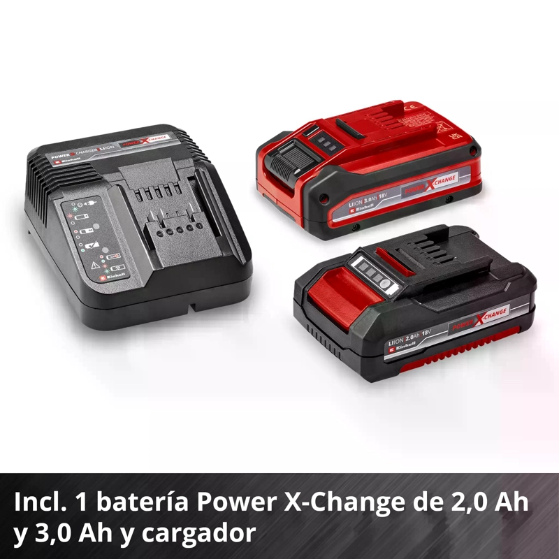 TALADRO EINHELL TP-CD 18/70 + 1 BAT 2 A + 1 BAT 3 A + 70 ACC - 6