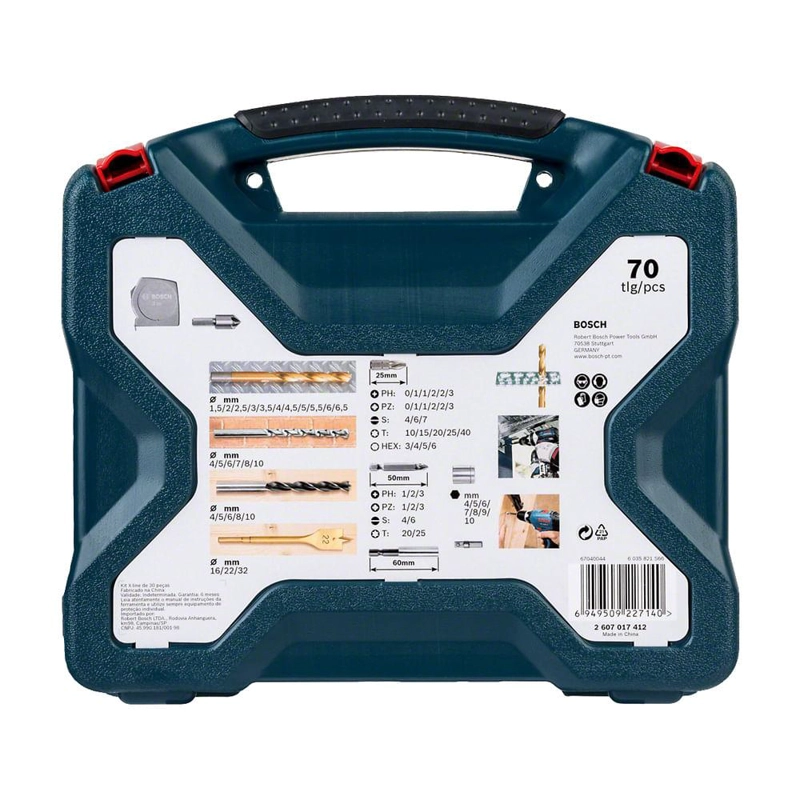 MALETIN X-LINE 70 UN. BROC/PTAS AZUL BOSCH - 4