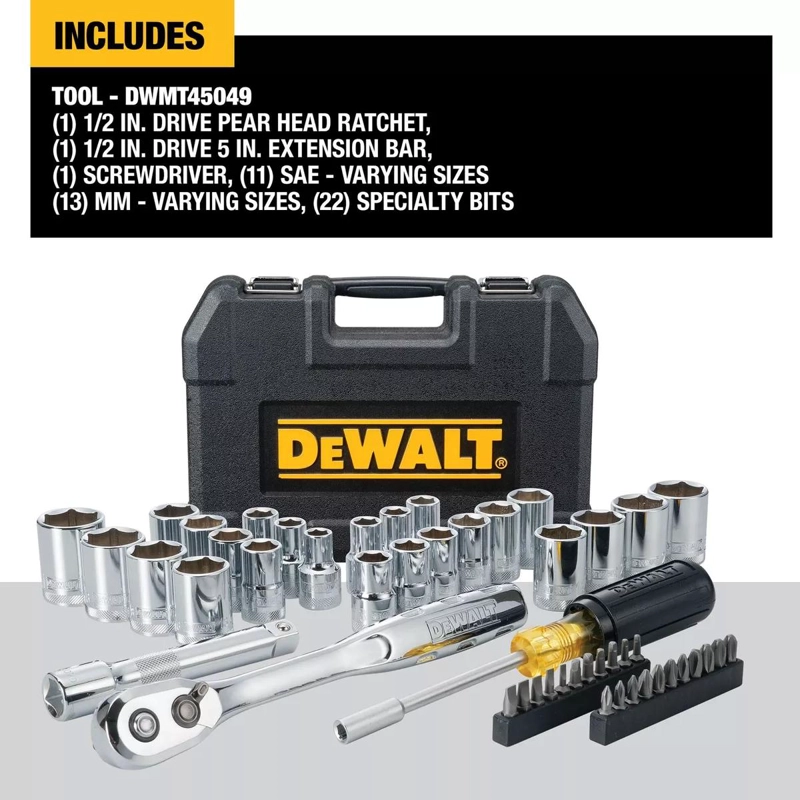 SET HERRAMIENTAS MECANICAS DEWALT DWMT45049 HEXAGONALES- - 6