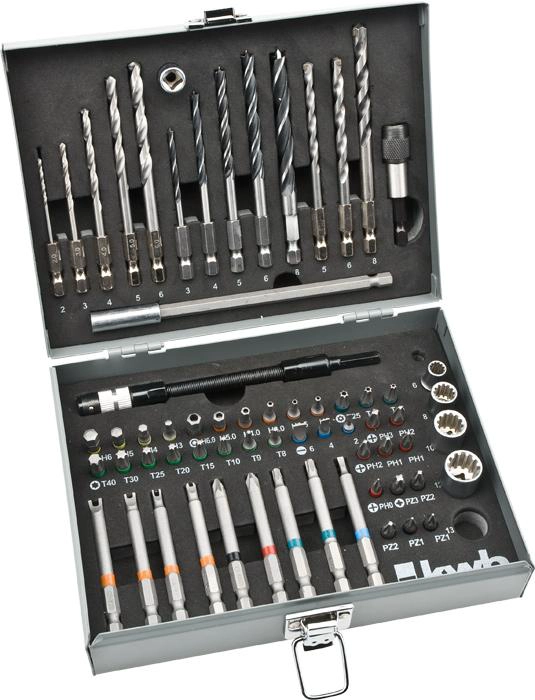 POWER BOX KWB 67 PIEZAS BROCAS Y PUNTAS - 1