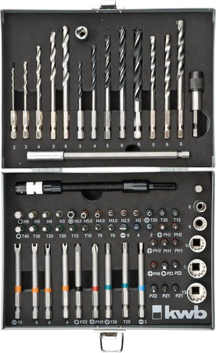 POWER BOX KWB 67 PIEZAS BROCAS Y PUNTAS - 2