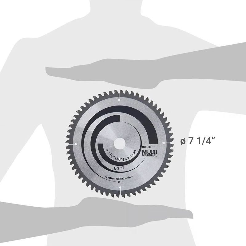 DISCO SIERRA CIRCULAR 7 1/4 B20 60T MULTI 60 D BOSCH - 2