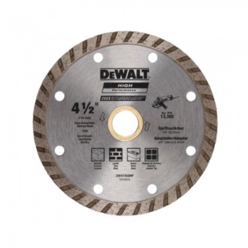 DISCO DIAMANTADO RANURADO 4 1/2' DEWALT DW47450HP - 2