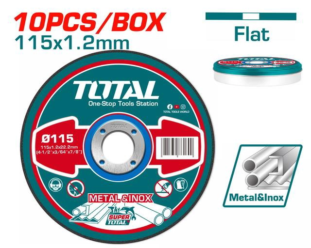 JGO. 10 DISCOS CORTE METAL 4 1/2 TOTAL TAC2211155 - 3
