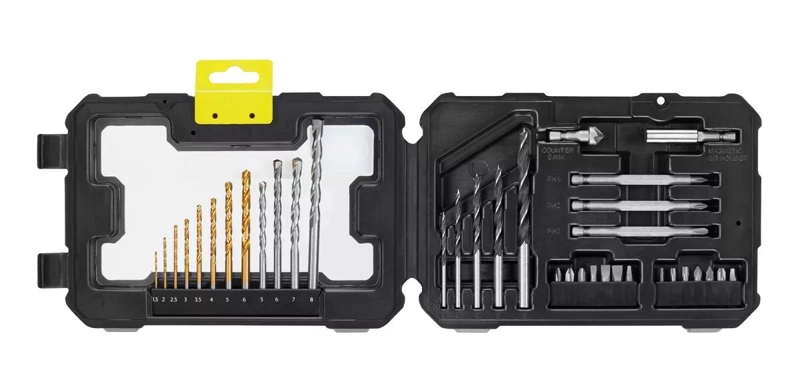 SET 36 PZAS PERFORAR Y ATORNILLAR STANLEY STA7222-XJ - 3