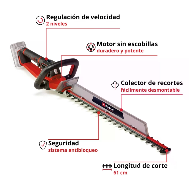 CORTASETO EINHELL GP-CH 18/61 S/B-C PXC 3410935 - 3