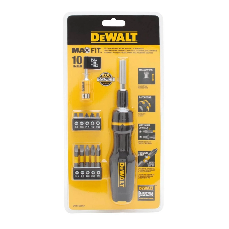 SET DESTORNILLADOR TELESCOPICO MULTIBROCA DEWALT DWHT66567 - 1