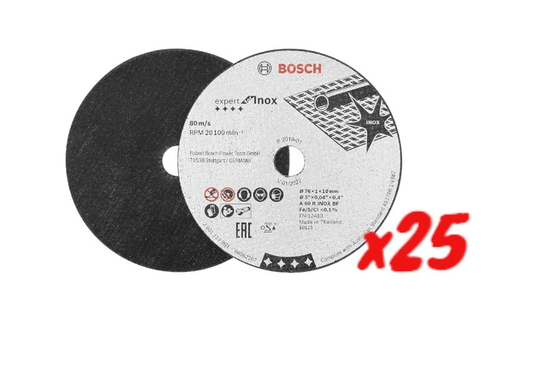 DISCO CORTE INOX STANDARD BOSCH 4 1/2 CJ 25UN - 2