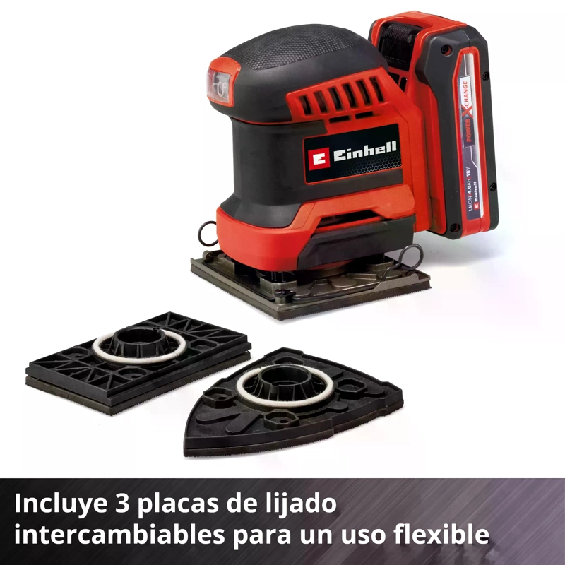 LIJADORA EINHELL TE-OS 18V/113 3X +LIJAS SIN BAT NI CARG - 7