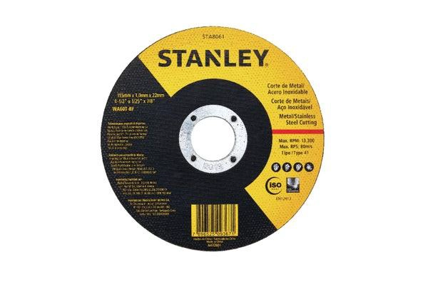 DISCO CORTE STANLEY ACERO INOXIDABLE 4 1/2' (25 UNIDADES) STA8061 - 2