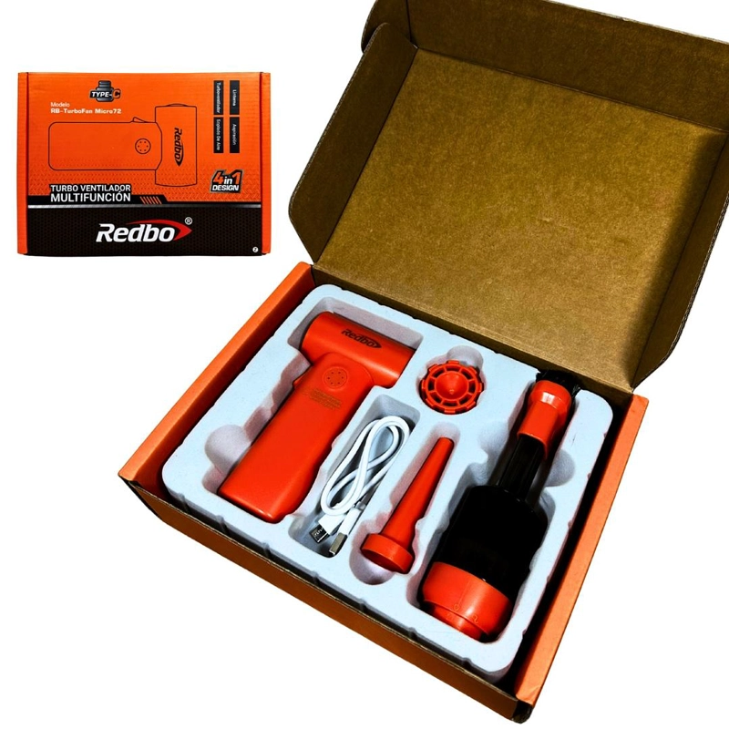 MINI ASPIRADOR SOPLADOR REDBO RECARGABLE RT0001 - 1