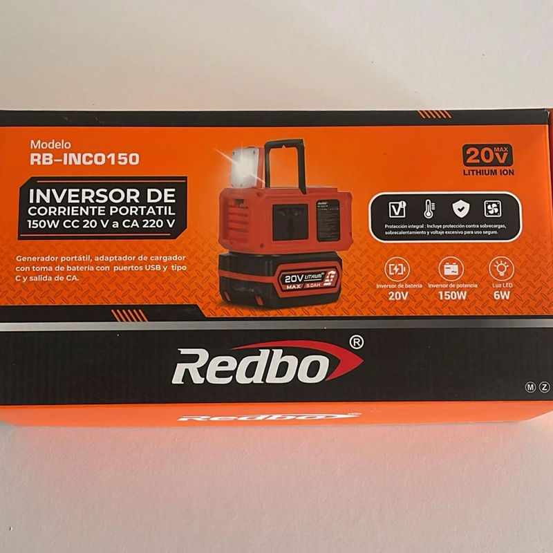 INVERSOR DE CORRIENTE REDBO PORTATIL IC0001 - 5