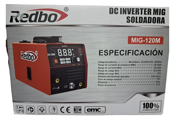 SOLDADORA MIG REDBO DIGITAL 120A CON/ACC  MIG-120M - 3