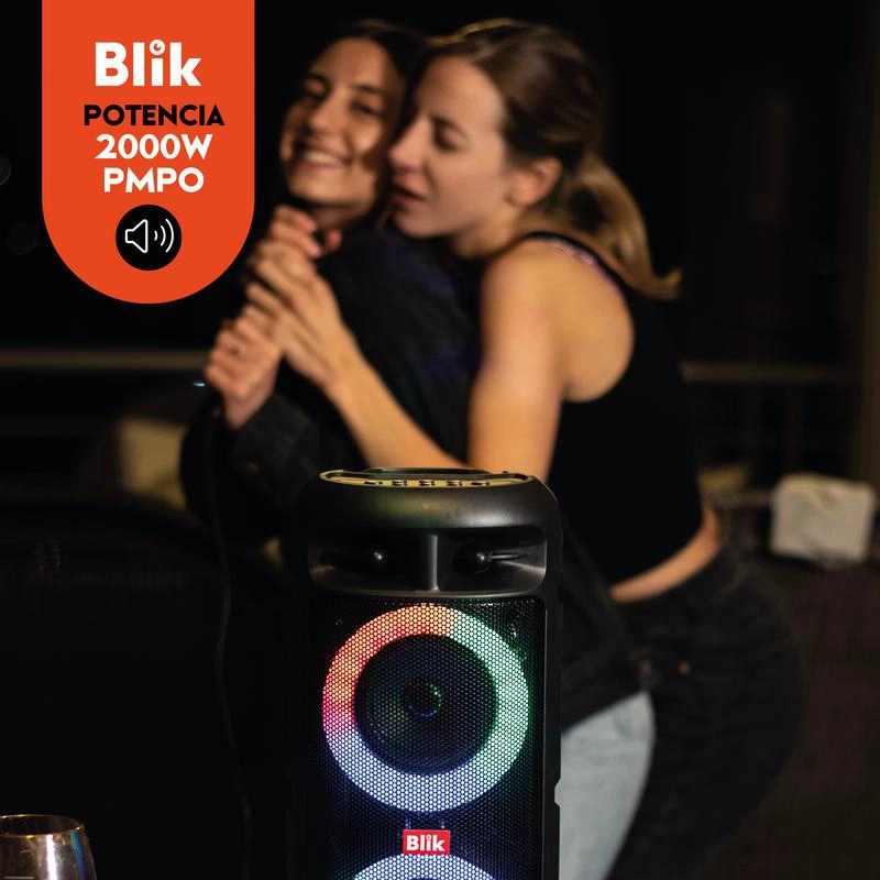 PARLANTE BT KARAOKE BLIK UPSOUND 3 C/MICROF - 5