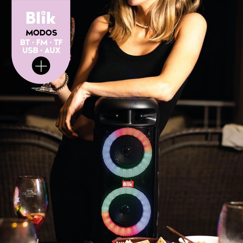 PARLANTE BT KARAOKE BLIK UPSOUND 3 C/MICROF - 6