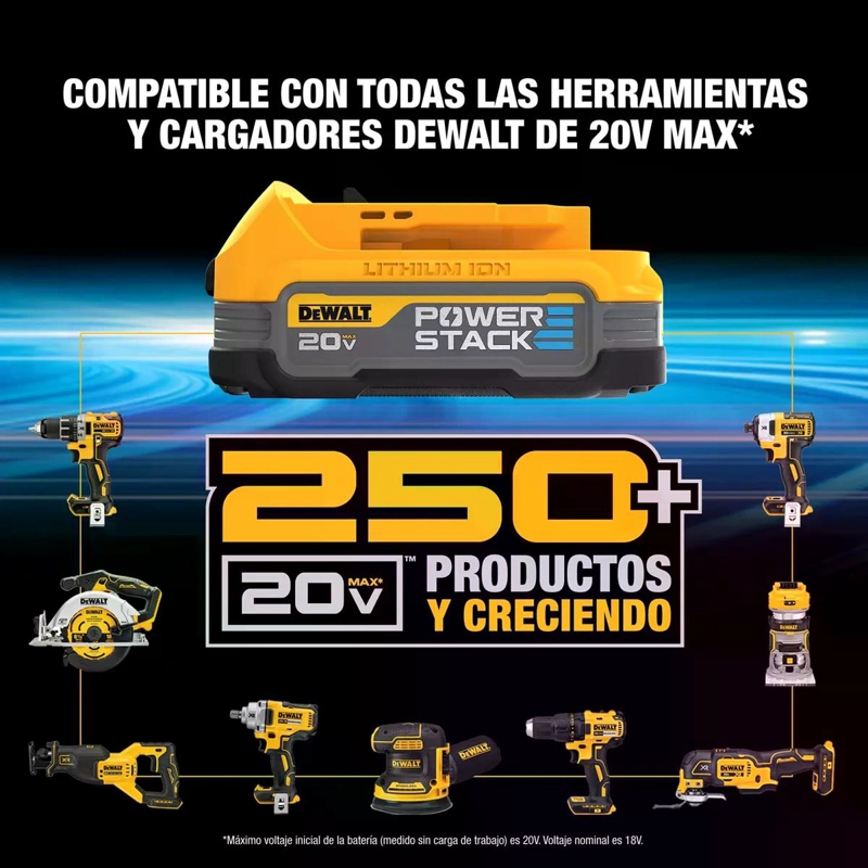 BATERIA 20V DEWALT POWERSTACK 1.7AH DCBP034-B3 - 6