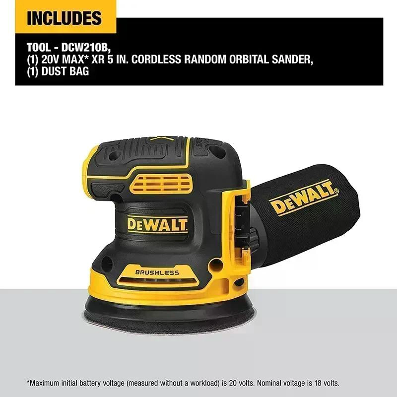 LIJADORA ROTO.20V MAX DEWALT 5' S/B-C DCW210B - 4