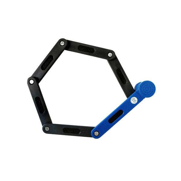 CANDADO PLEGABLE ODIS K1200P LLAVE MAPA AZUL/NEGRO BT - 2