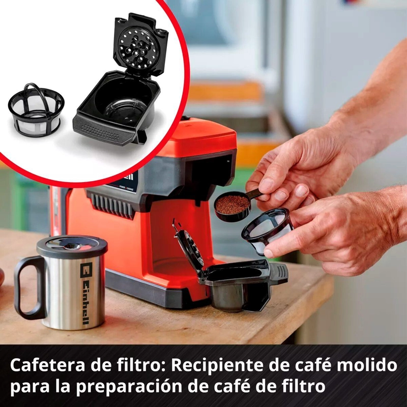 CAFETERA EINHELL TE-CF 18V S/B-C 4609990 - 2