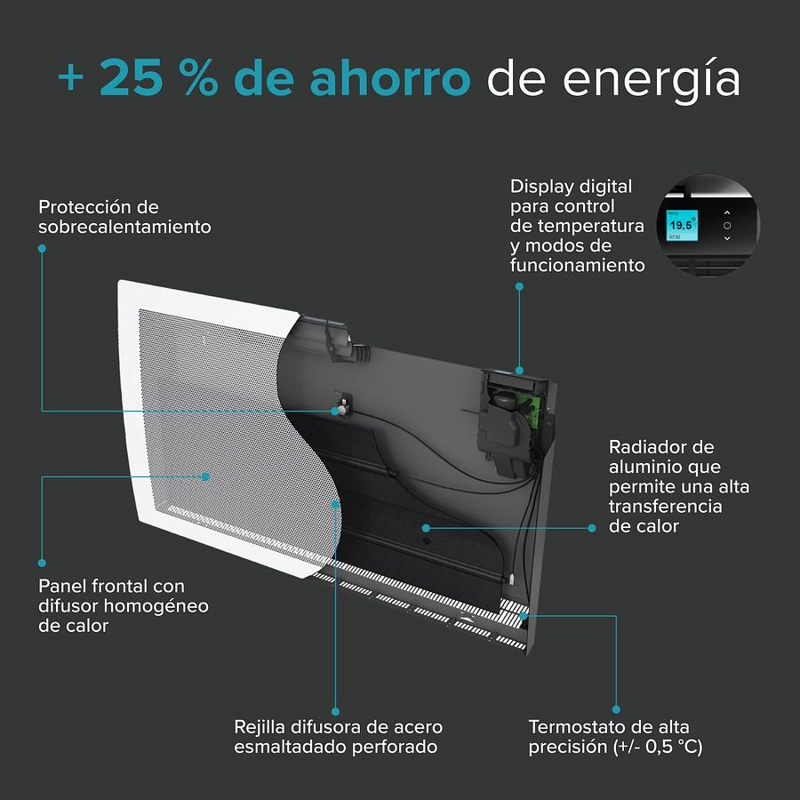 CALEFACTOR ELECTRICO ATLANTIC NEW SOLIUS WIFI 1000 - 7
