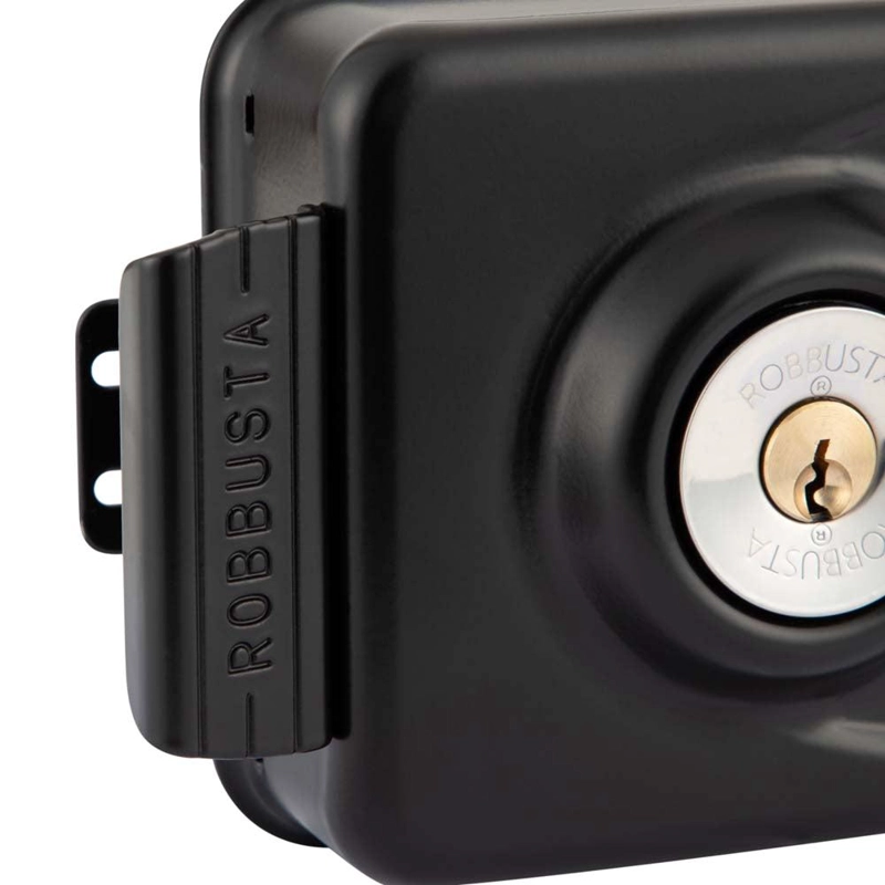 CERRADURA SOBREP POLI ROBBUSTA 7300 ANTIP C/CAJA NEGRO - 6