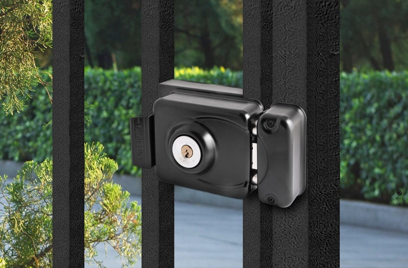 CERRADURA SOBREP POLI ROBBUSTA 7100 C/CAJA NEG - 8