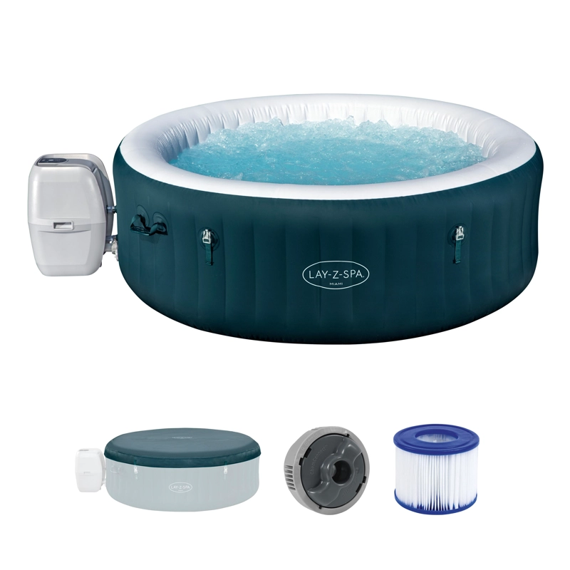 SPA INFLABLE BESTWAY MIAMI AIRJET  6 PERSONAS 1.96 X 66 - 1